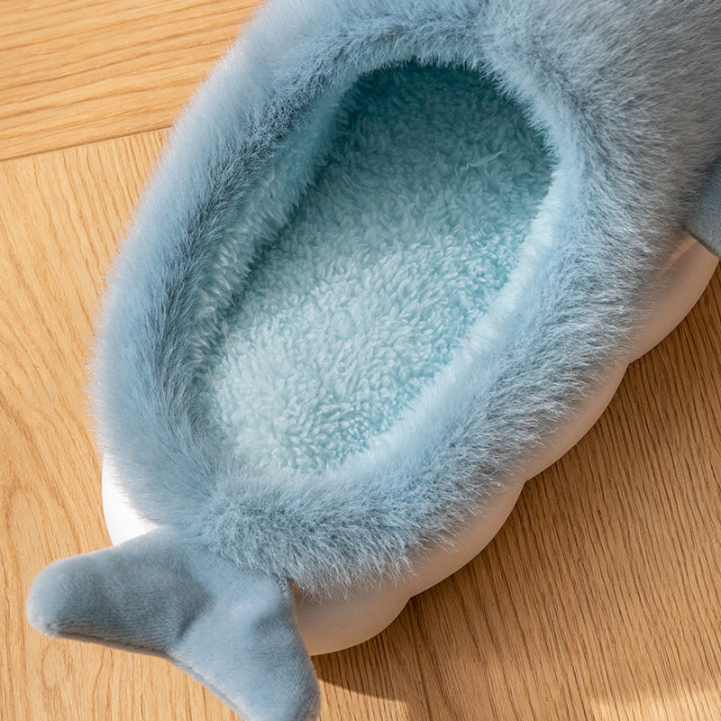 Chaussons Requin Bleu Clair