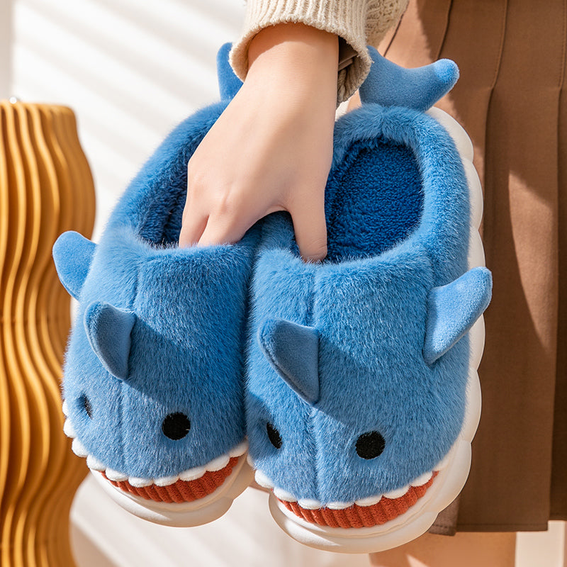 Chaussons Requin Bleu