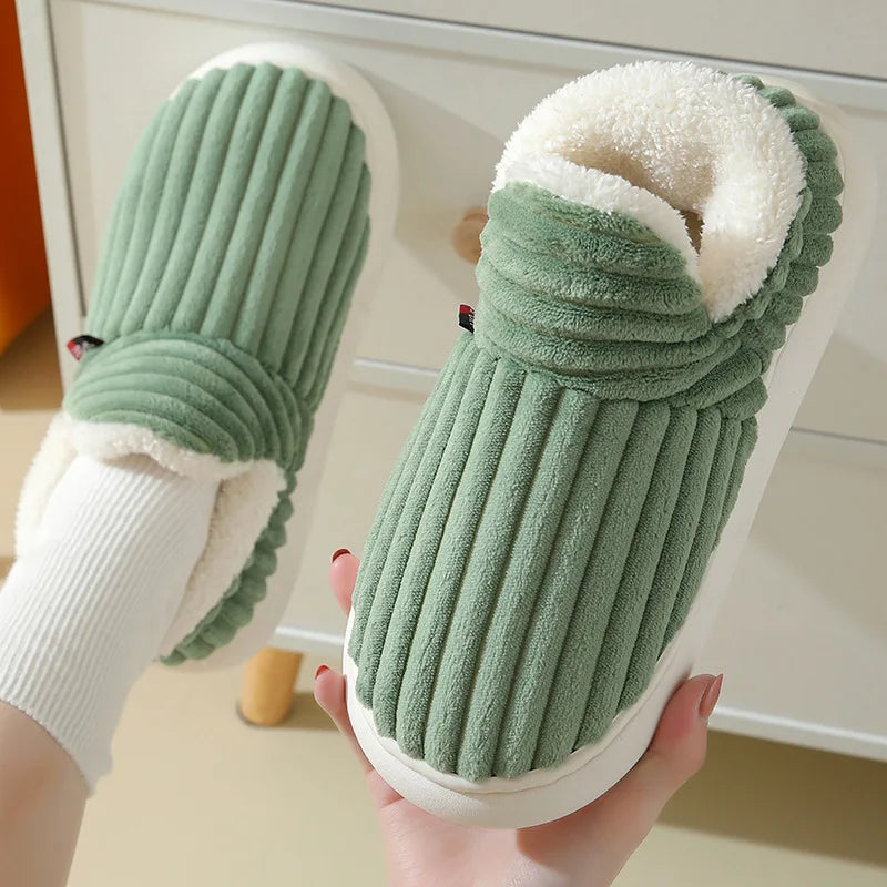 Chaussons Fourrées Vert