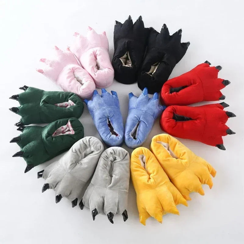 Chaussons Peluche Bleu