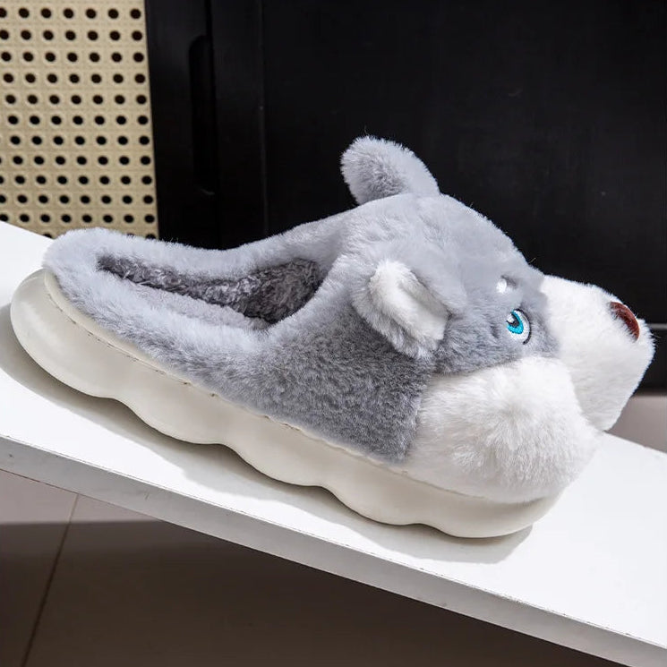 Chaussons Loup Gris clair
