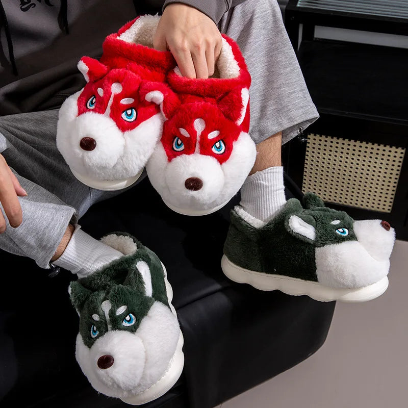 Chaussons Loup Vert