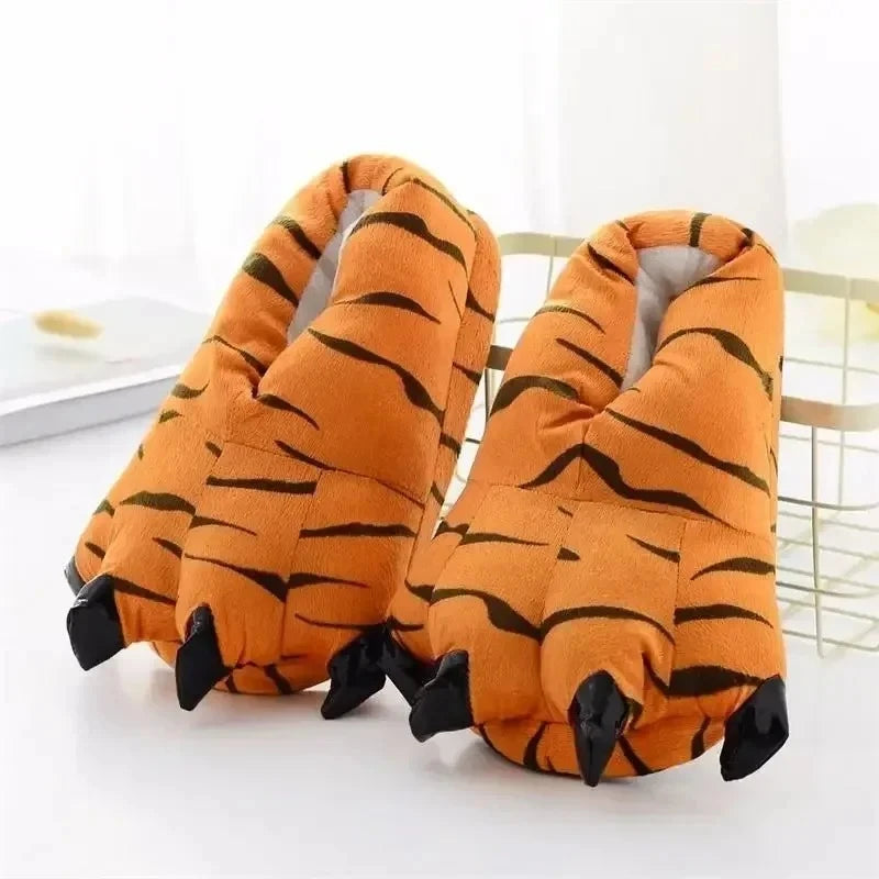 Chaussons Peluche Orange