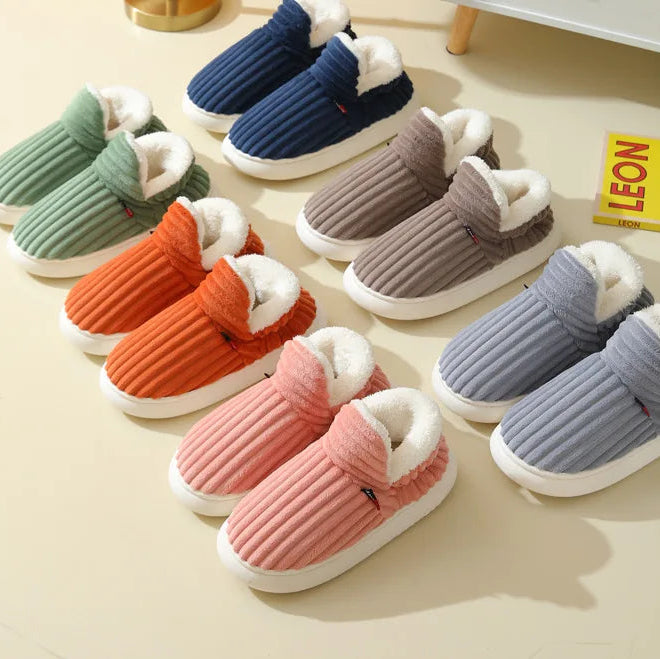 Chaussons Fourrées Bleu