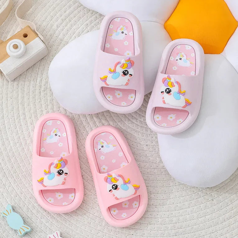 Claquette Enfant Licorne Violet