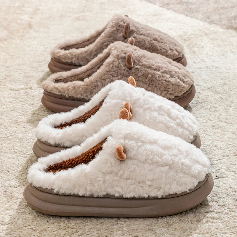 Chaussons Mouton Femme Blanc