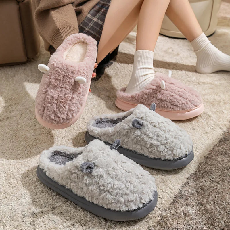 Chaussons Mouton Femme Rose