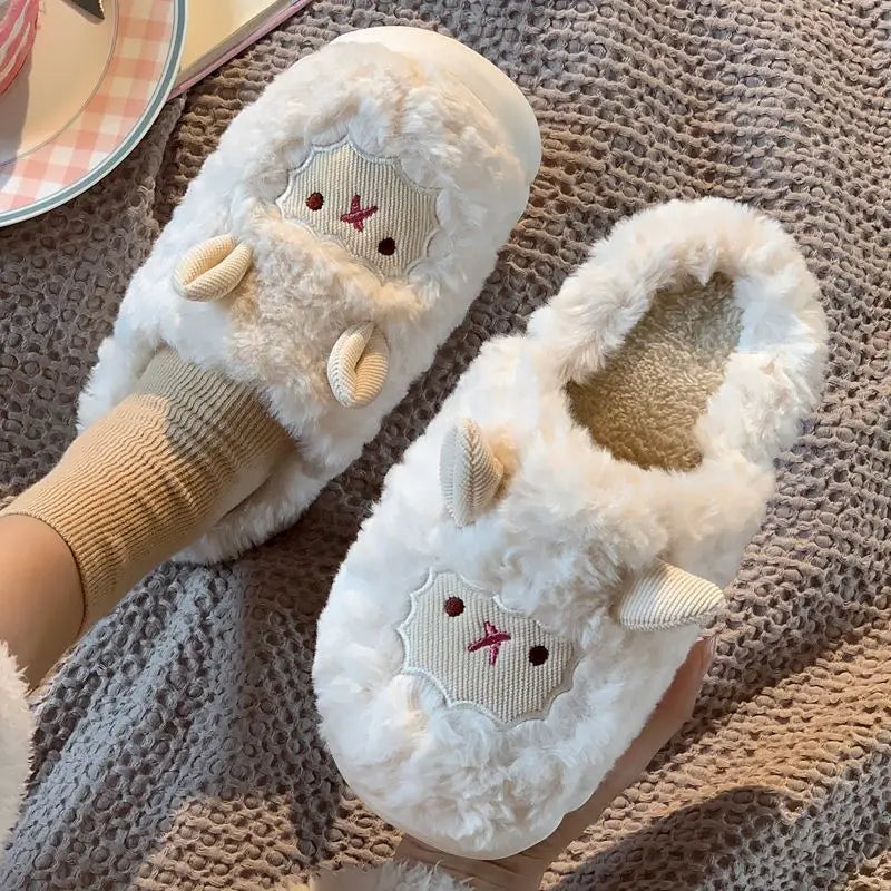 Chaussons Mouton Blanc