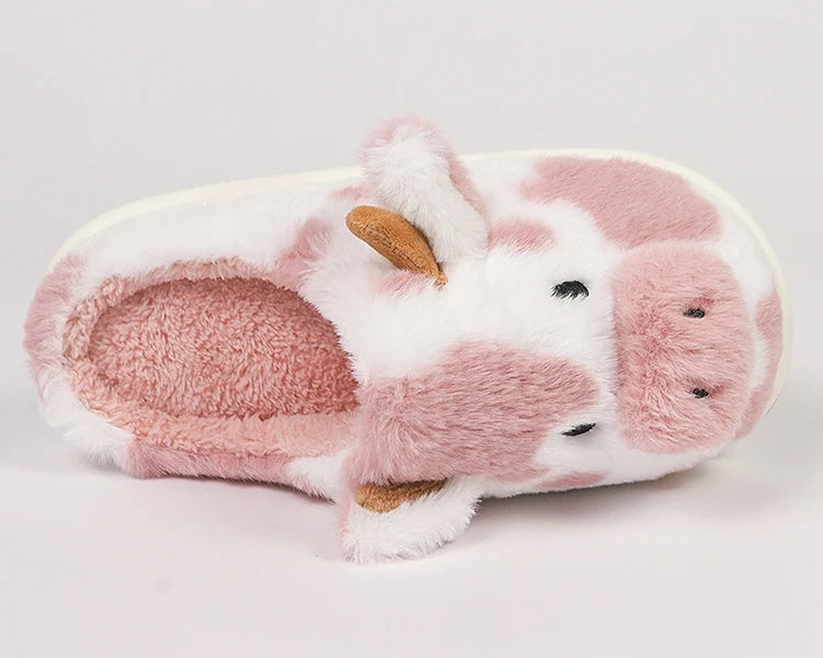 Chaussons Vache Rose