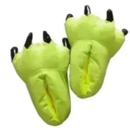 Chaussons Peluche Vert