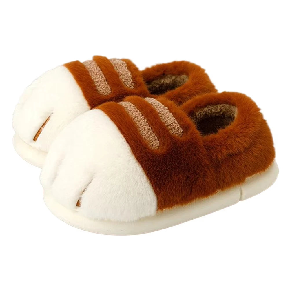 Chaussons Chat Marron