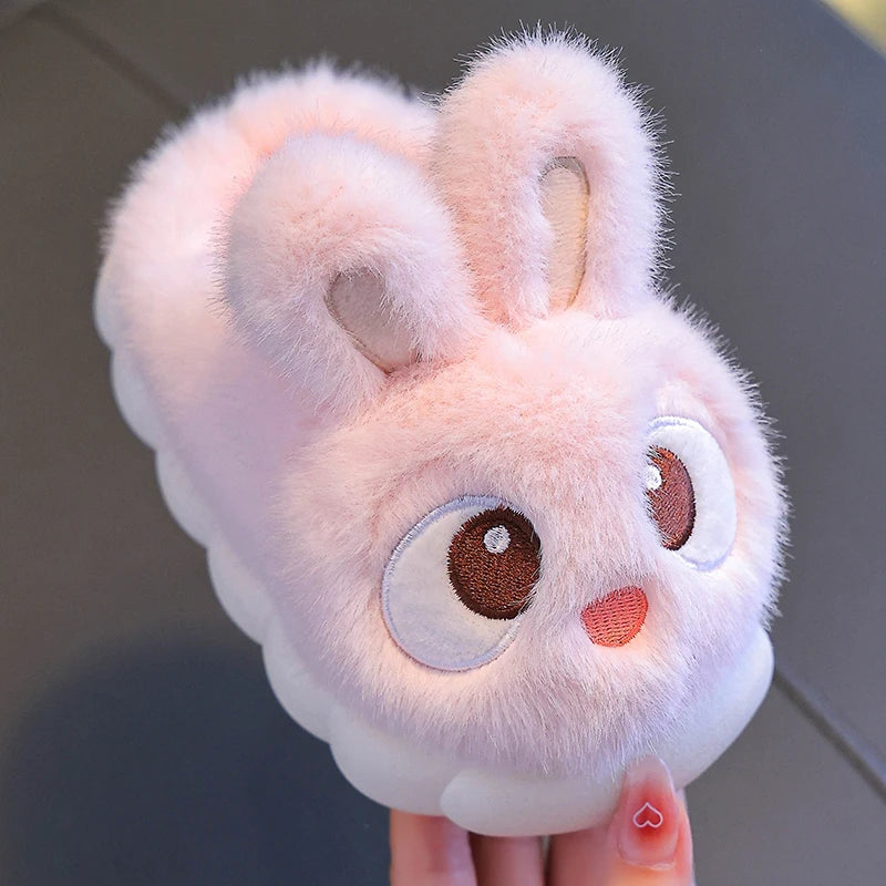 Chaussons Lapin Enfant Rose