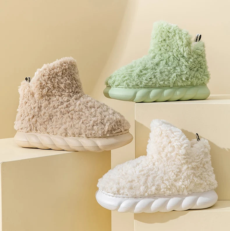 Chaussons Confort Femme Vert