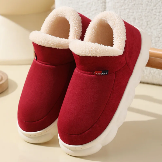 Chaussons Hiver Rouge