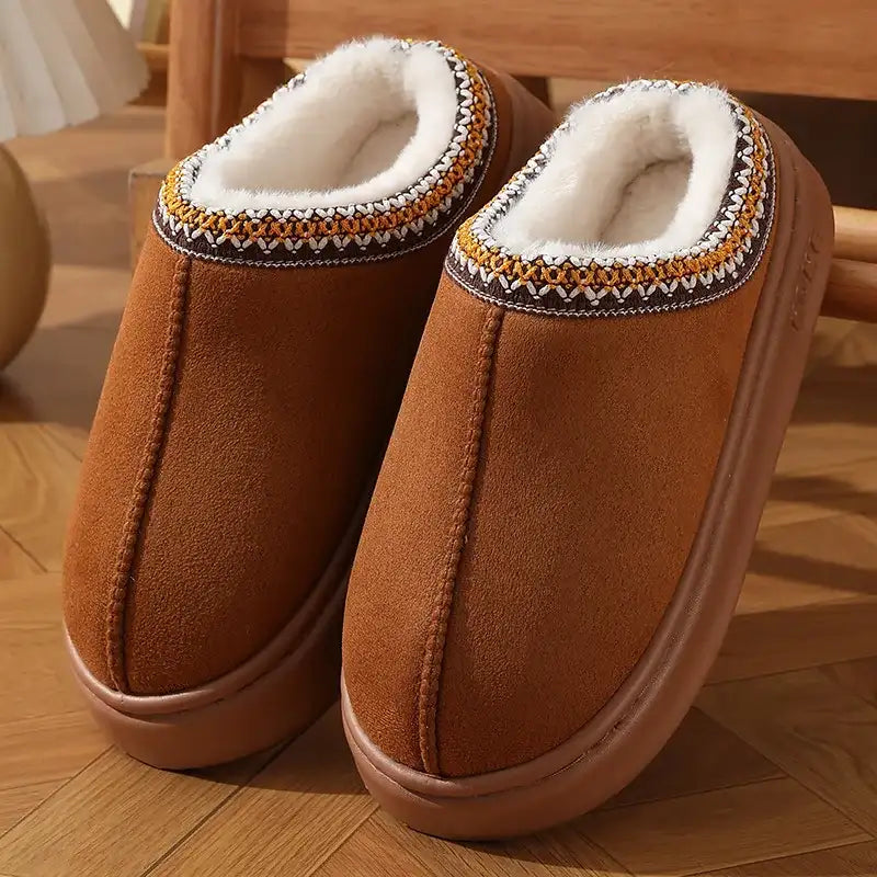 Chaussons Confort Marron