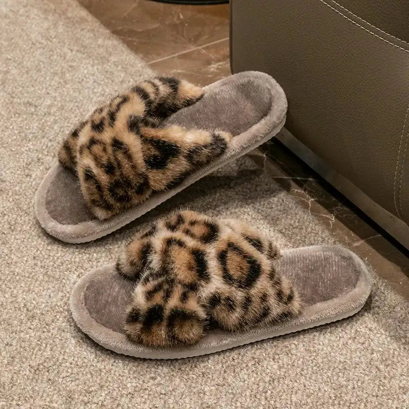 Chaussons Léopard Femme