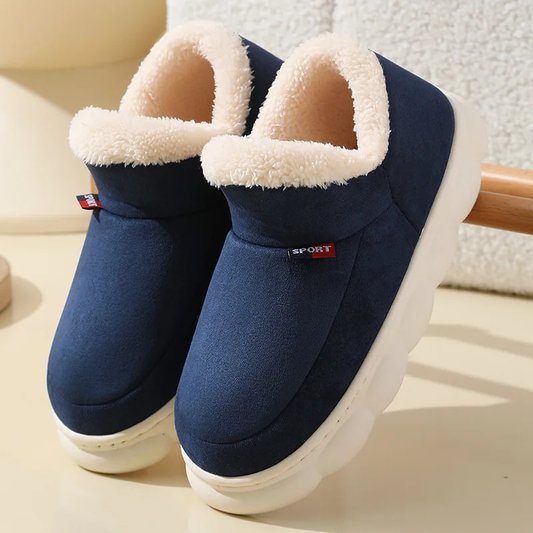 Chaussons Hiver Bleu