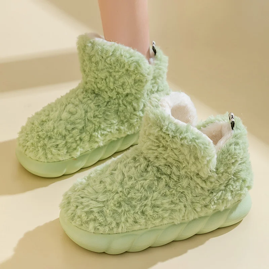 Chaussons Confort Femme Vert
