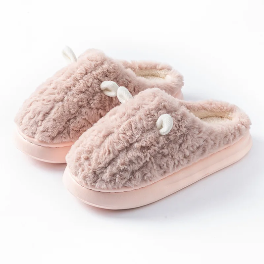 Chaussons Mouton Femme Rose