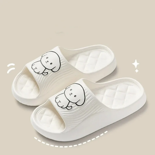 Claquette Confortable Femme Blanc