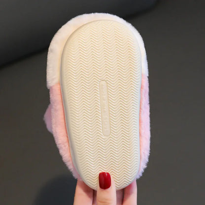 Chaussons Lapin Enfant Rose