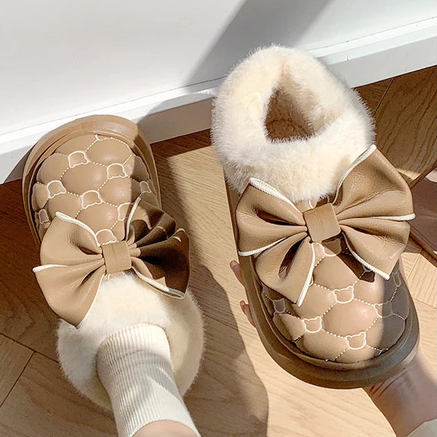 Chaussons Élégants Femme Marron