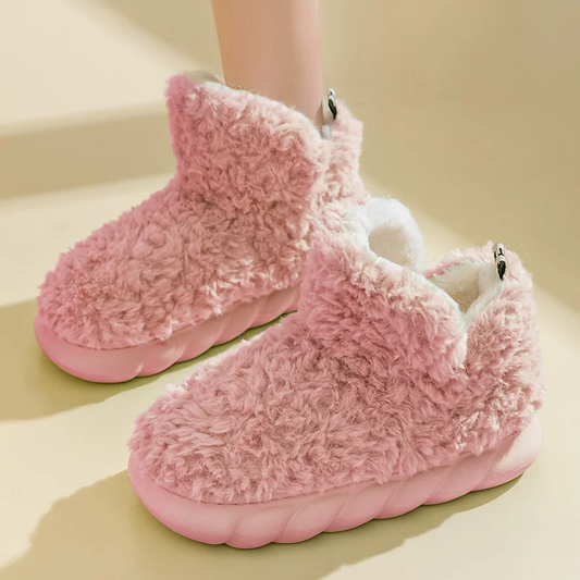 Chaussons Confort Femme Rose