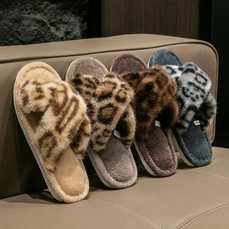 Chaussons Léopard Femme