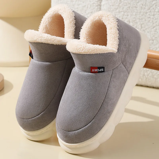 Chaussons Hiver Gris