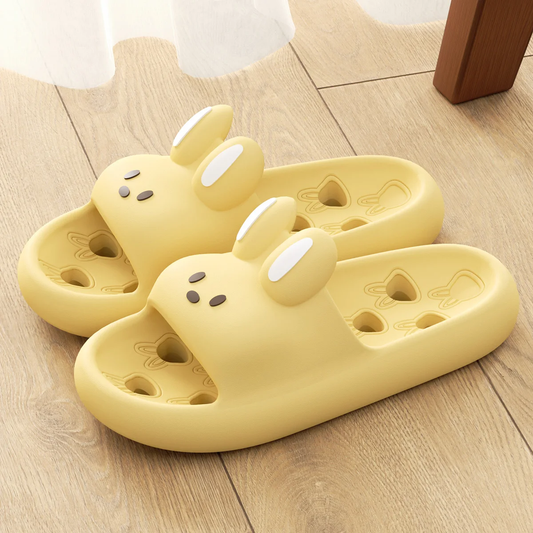 Claquette Piscine Femme Jaune