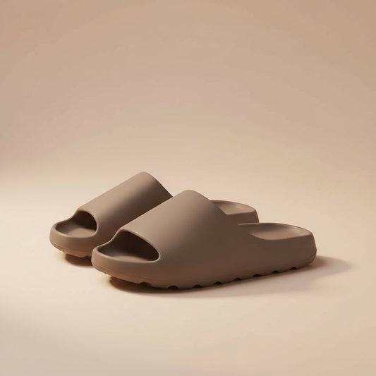 Claquette Confortable Homme Marron
