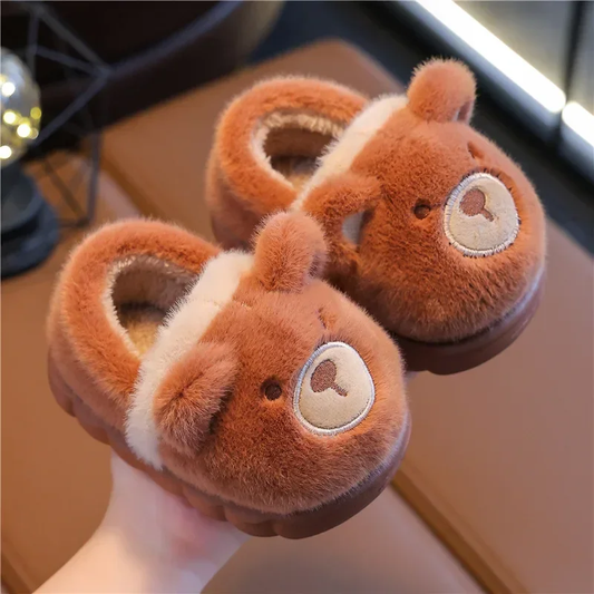 Chaussons Animaux Enfant Marron