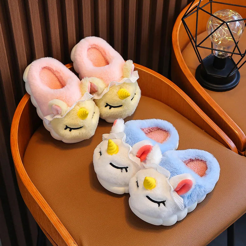 Chaussons Licorne Rose