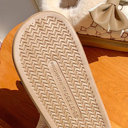 Chaussons Élégants Femme Marron