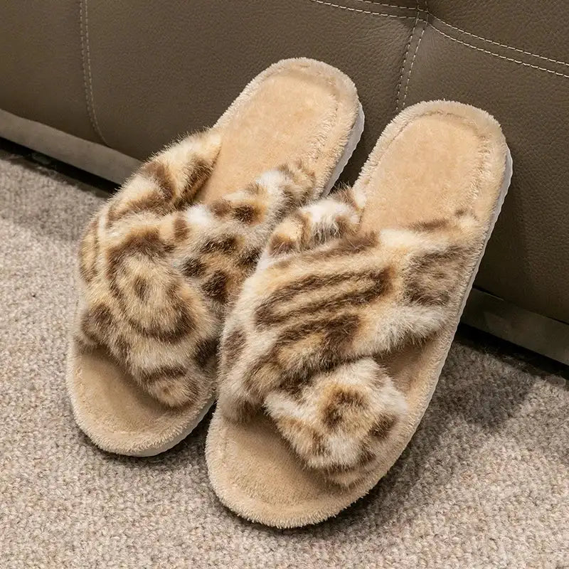 Chaussons Léopard Femme