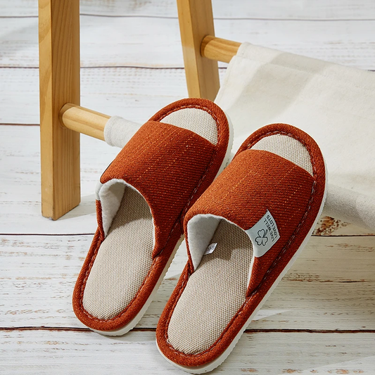 Chaussons Ouverts Homme Orange