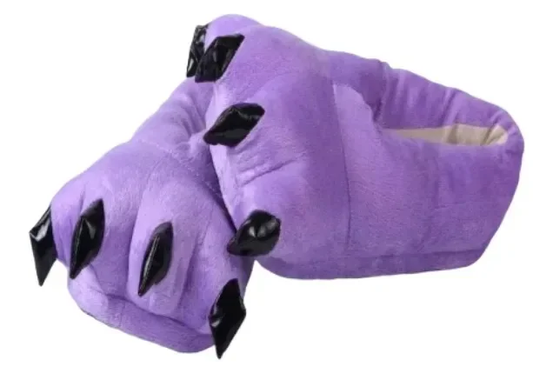 Chaussons Peluche Violet