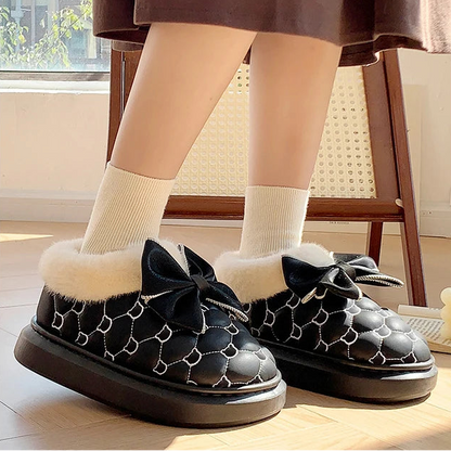 Chaussons Élégants Femme Noir