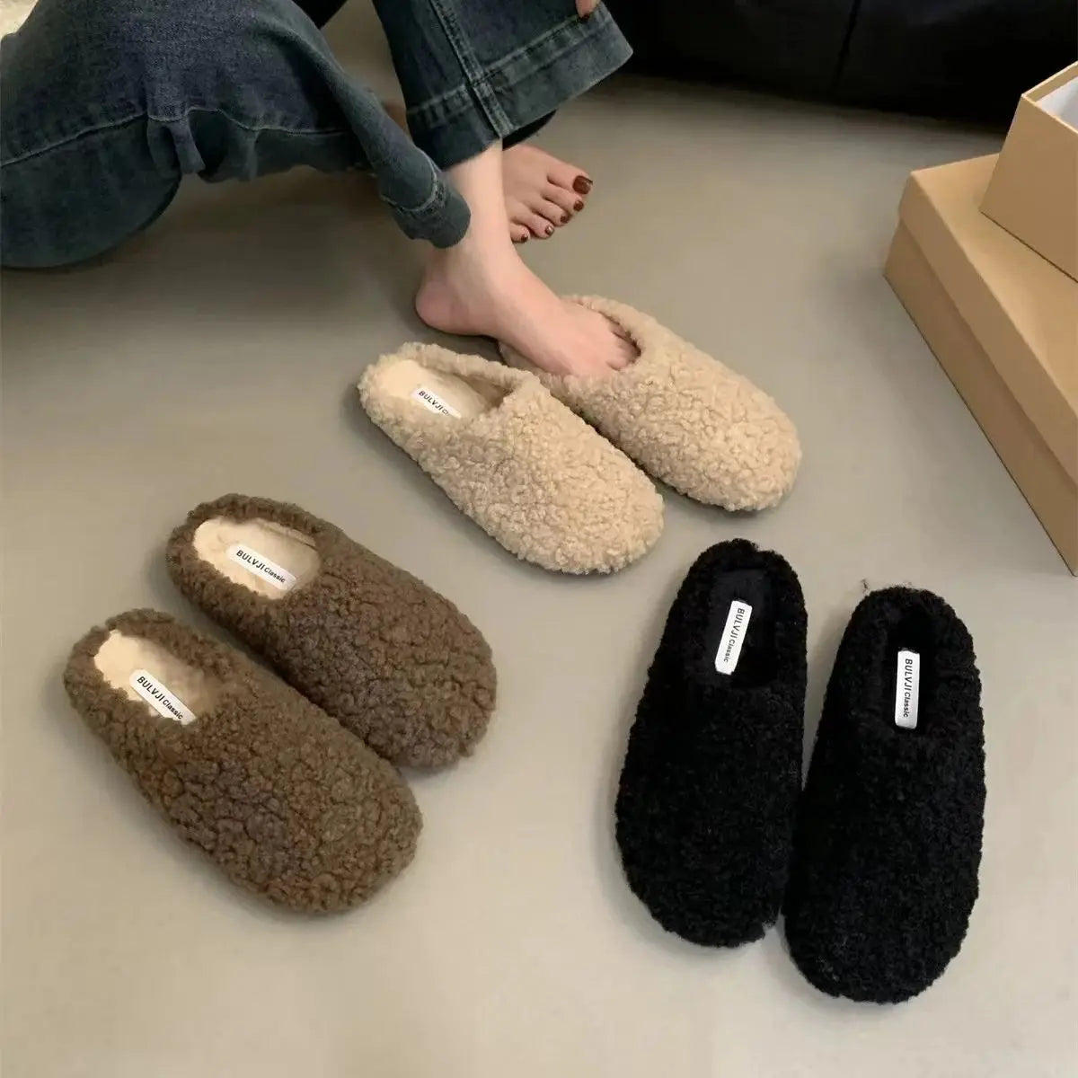 Chaussons Anti-Dérapant Femme