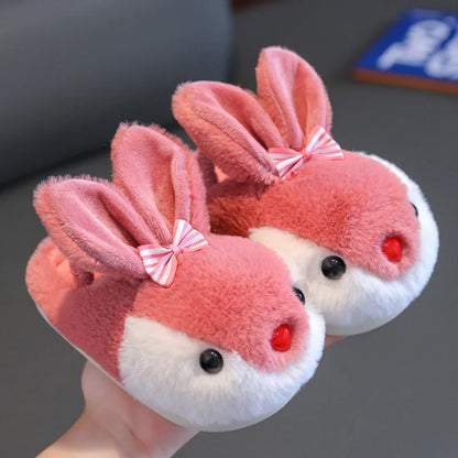 Chaussons Lapin Enfant Rouge