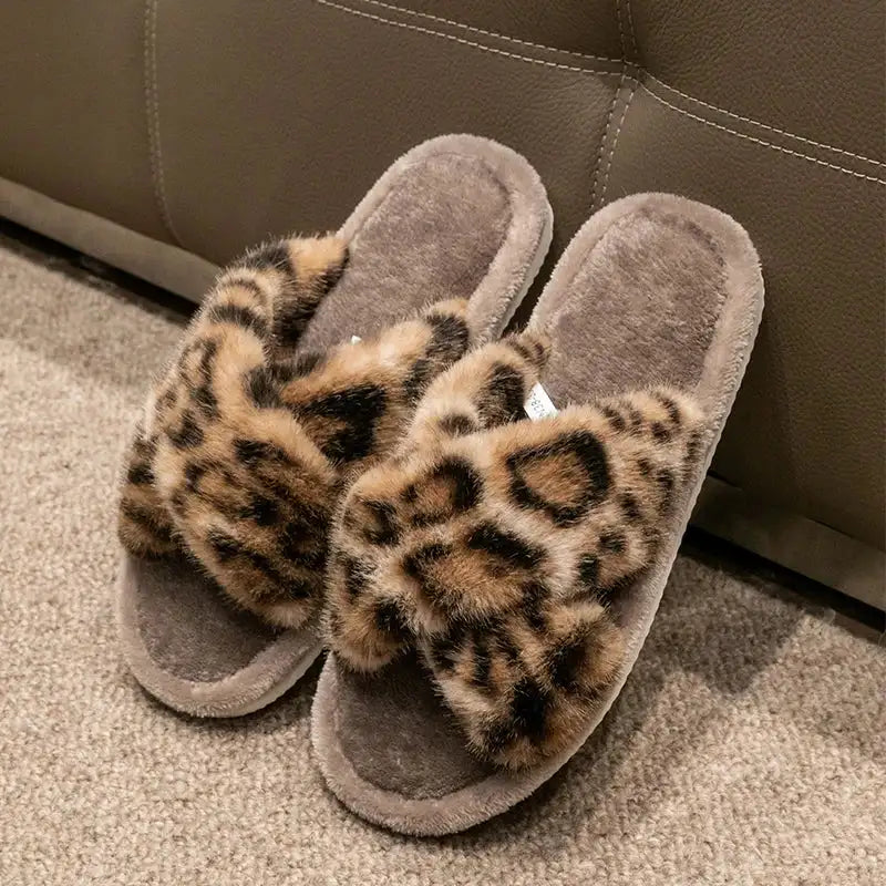 Chaussons Léopard Femme