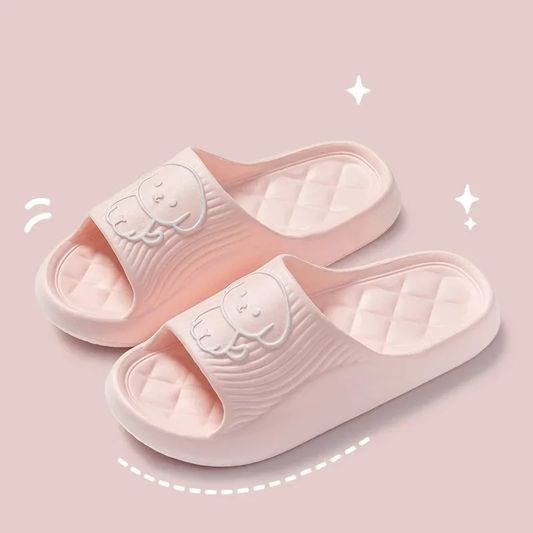 Claquette Confortable Femme Rose