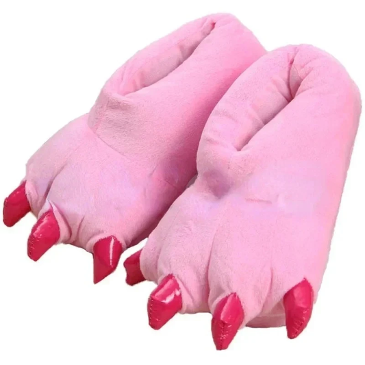 Chaussons Peluche Rose